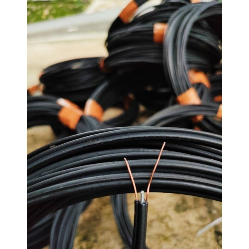 30an meter Kabel Listrik isi 3 kabel telkom kabel telepon panjang 30meter - 40meter
