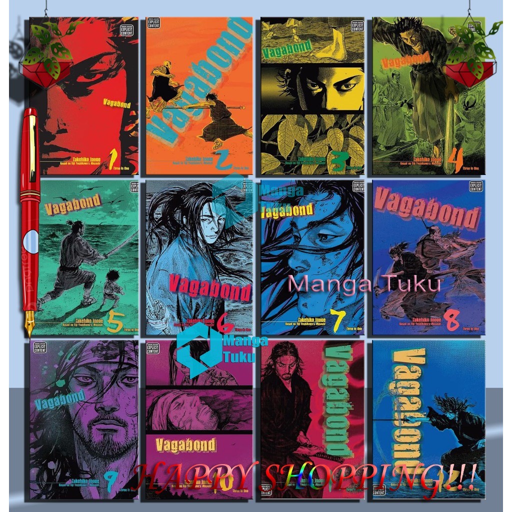 Vagabond (VIZBIG Edition) Complete Collection Manga Set (Vol 1-12) by by Takehiko Inoue