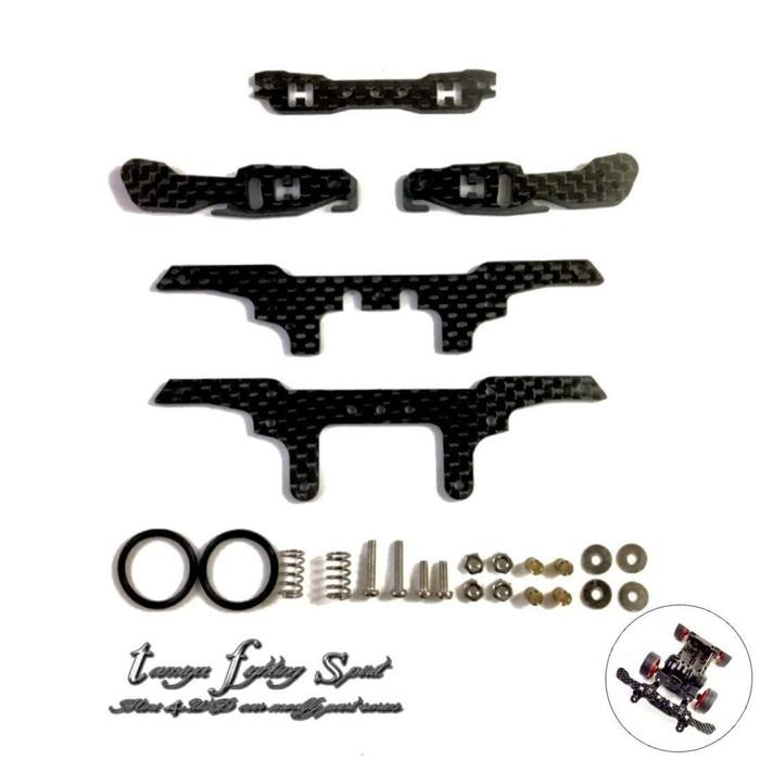 Rep Tamiya Front Bumper FL System Slide bumper Carbon - FRC59