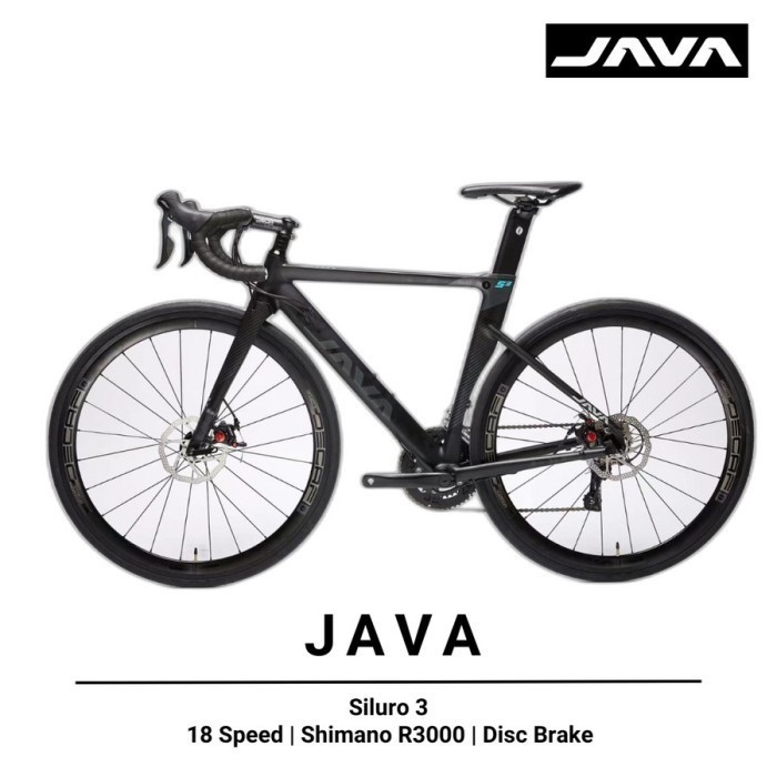 DISKON JAVA SILURO 3 ROAD BIKE 18 SPEED SHIMANO R3000 DISC BRAKE - 470