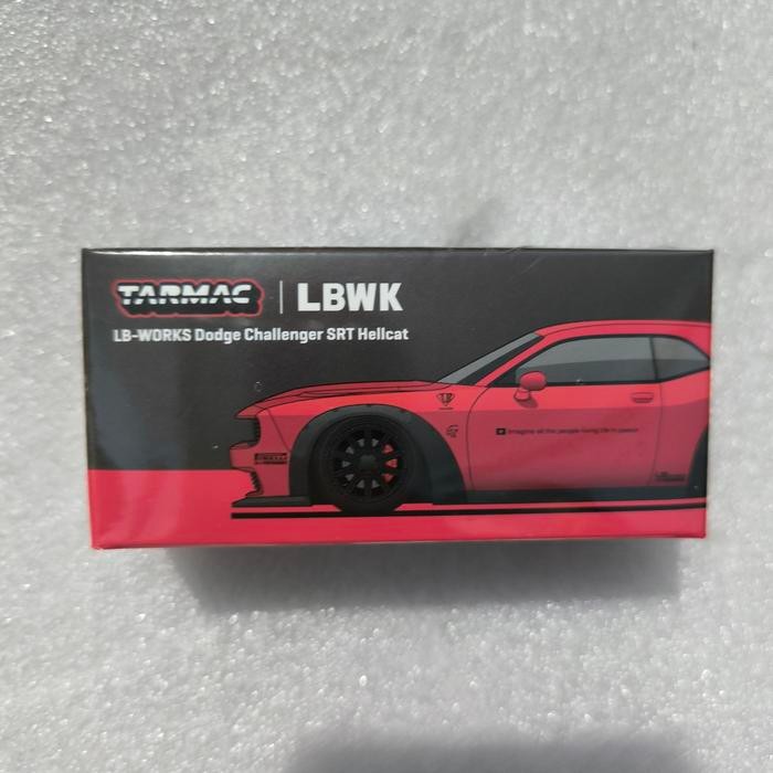 DIECAST TARMAC WORKS LBWK LB-WORKS DODGE CHALLENGER SRT HELLCAT RED
