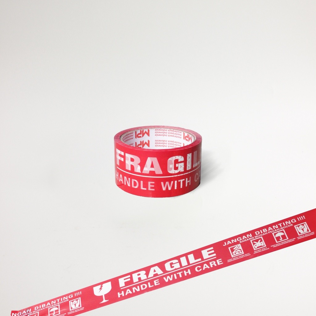 

Lakban Fragile Merah Jangan Dibanting 48 mm x 50 Yard MPI