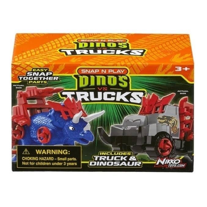 XMCH Nikko Road Rippers Dino's VS Trucks - Raptor vs Sweeper Truck