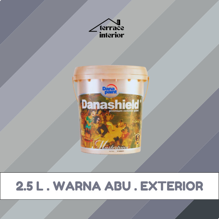 Cat Tembok Exterior Danapaint Danashield Warna Abu 2.5 L