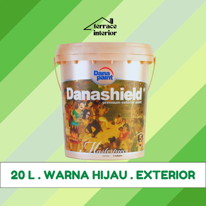 Cat Tembok Exterior Danapaint Danashield Warna Hijau 20 L