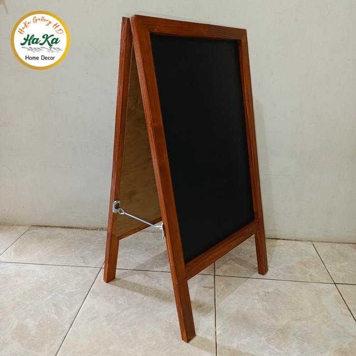 

Promo Papan Tulis Kapur Menu Cafe/ Black Board 2 sisi tinggi 100cm - Natural terlaris