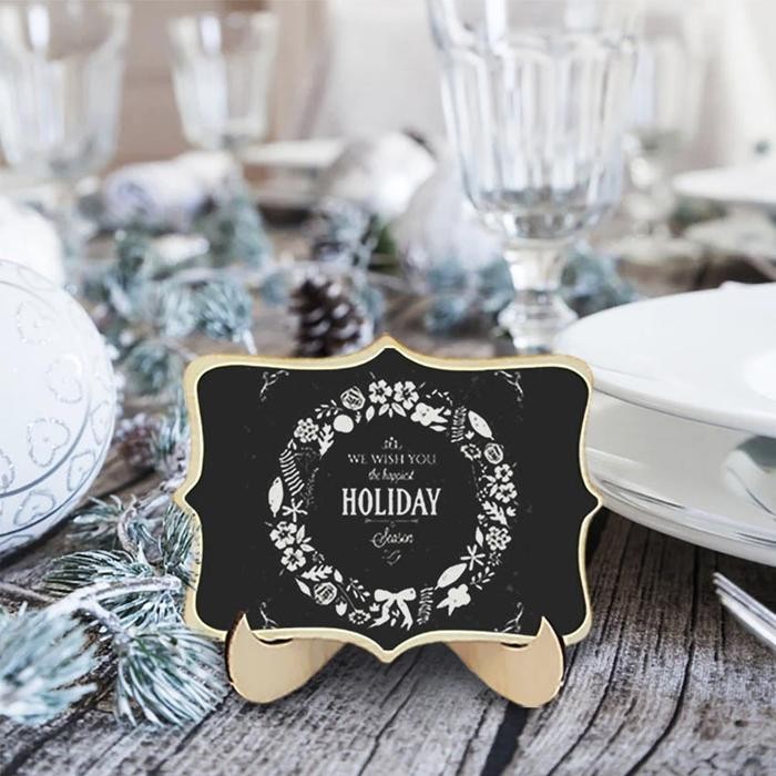 

Promo 10Pcs Mini Black Chalkboard Message Papan Tulis Menu Mini Kayu terlaris