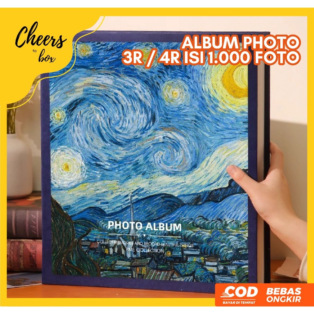 ISI 1000 SLOT / FOTO - Buku Album 3R / 4R Isi 1000 Foto Bisa Horizontal / Vertikal / Tempat Foto Ken