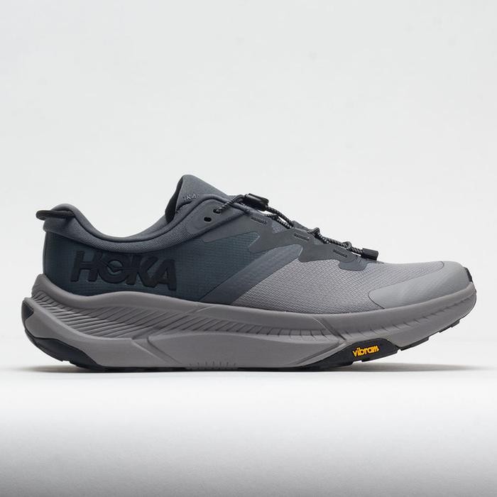 Sepatu Hoka One One Transport / Castlerock / Black / Trail Running / Men's Shoes