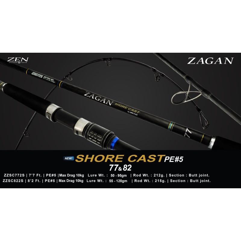 JORAN ZEN ZAGAN SHORE CAST PE#5 panjang 772S & 822S terbaru original JORAN SPINNING | JORAN PANCING 