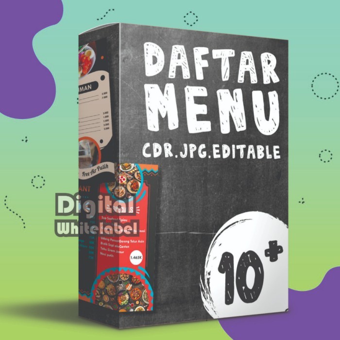 15 Desain Buku Menu CorelDraw