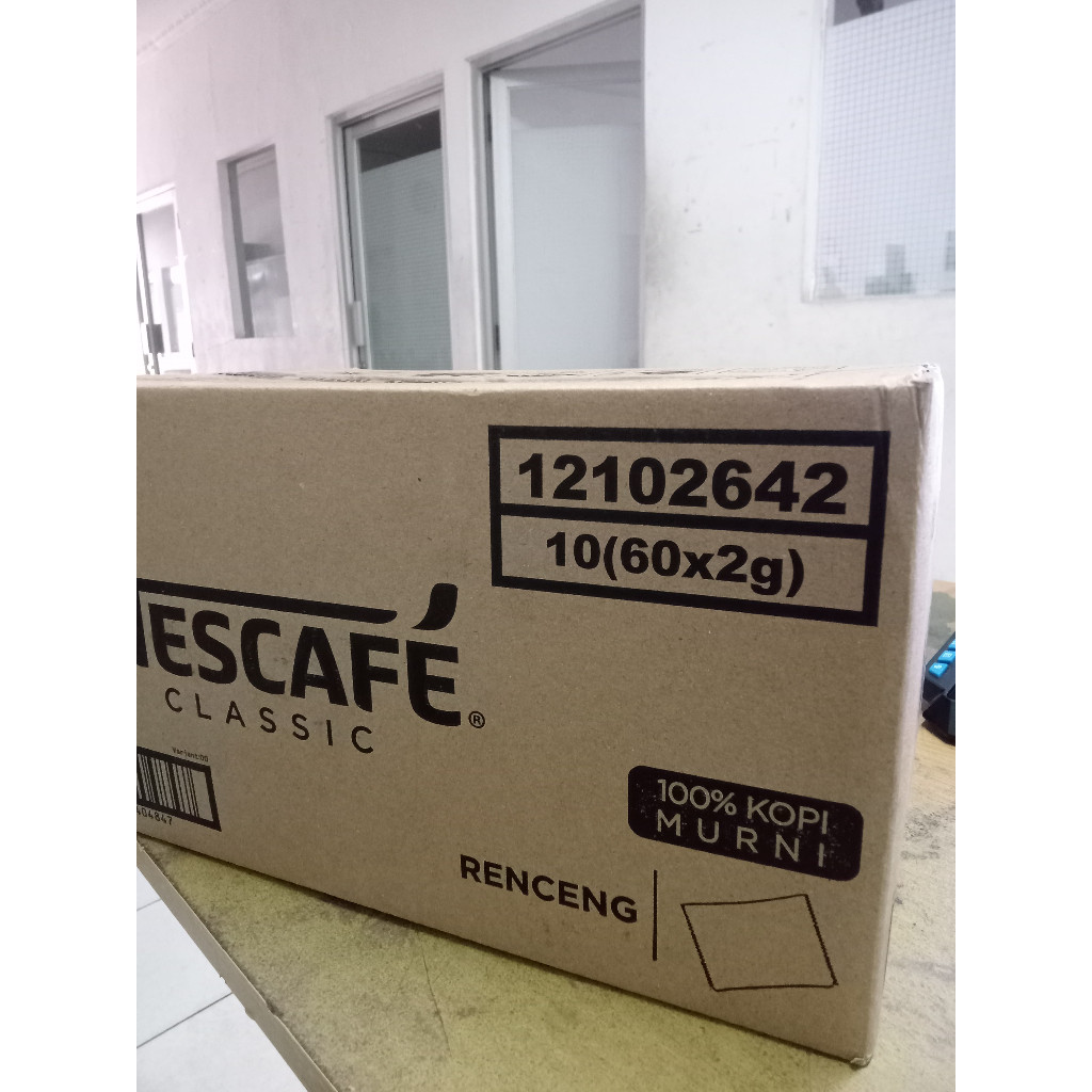 

Nescafe Classic Sachet 2 gr per 1 Karton isi 10 pack 600 sachet