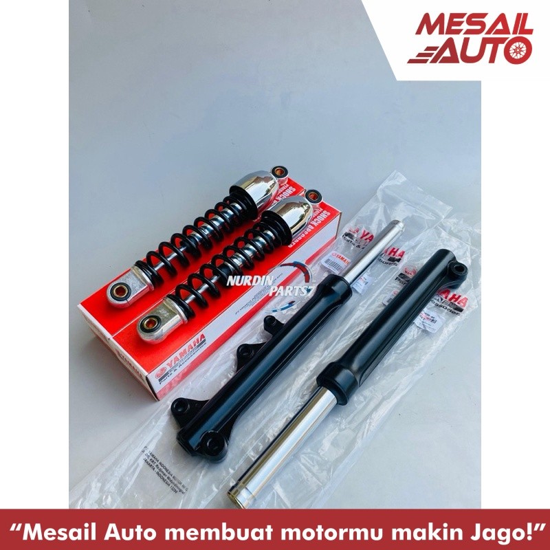 As Shock Depan Tabung + Shockbreaker Belakang Yamaha Jupiter Z New Jupiter z Robot / Jupiter Z1