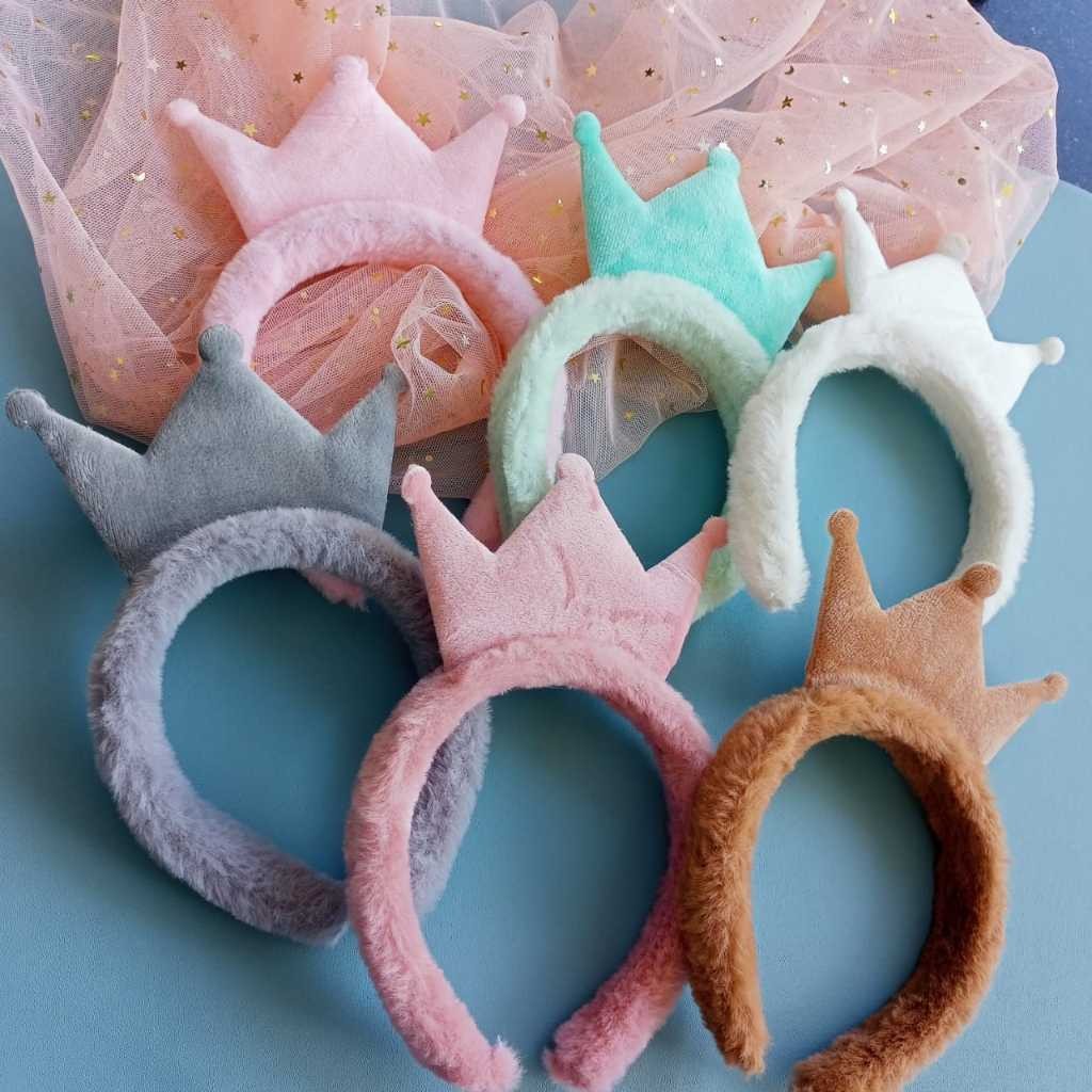 Cod Bando MAHKOTA Bulu / Bando Model Mahkota / Bando bulu / Bando anak / bando kucing