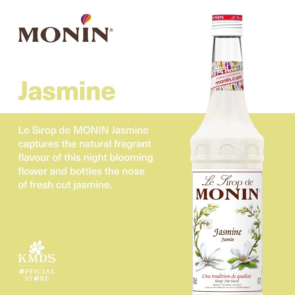 

Monin Jasmine Syrup Kemasan Repack Sirup Made in France