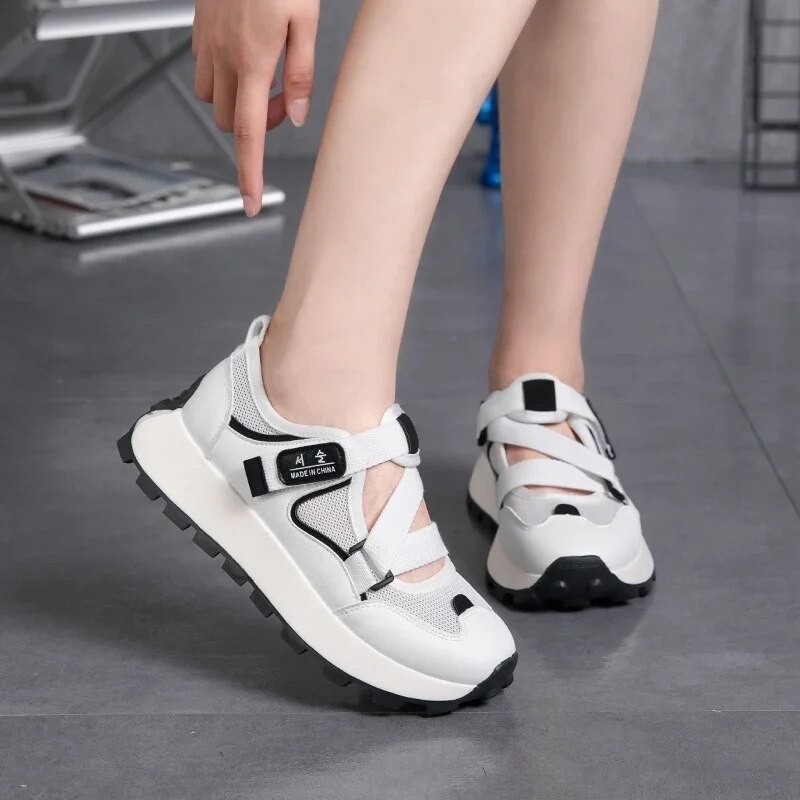 Sepatu kets Golf wanita, sepatu olahraga luar ruangan, sepatu latihan Golf wanita musim panas