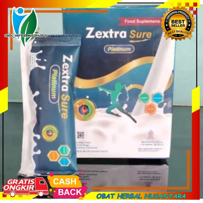 ZEXTRA SURE GOLD MILK SUSU UNTUK MENGOBATI TULANG DAN SENDI ZEXTRA SURE GOLD PLATINUM MILK SUSU UNTU