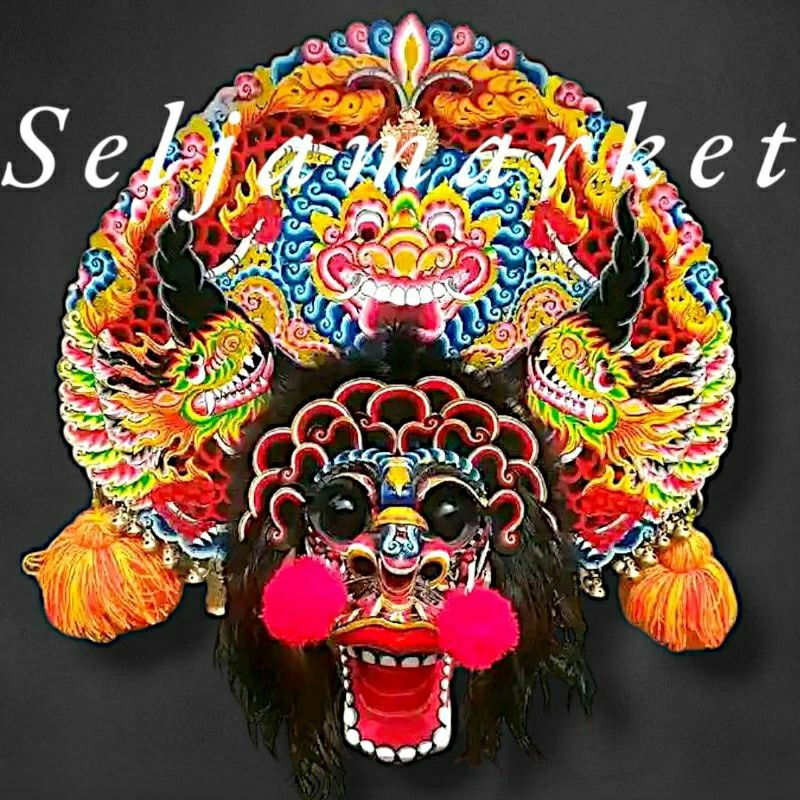 barongan anak devil spon ukuran jumbo bonus kemul panjang