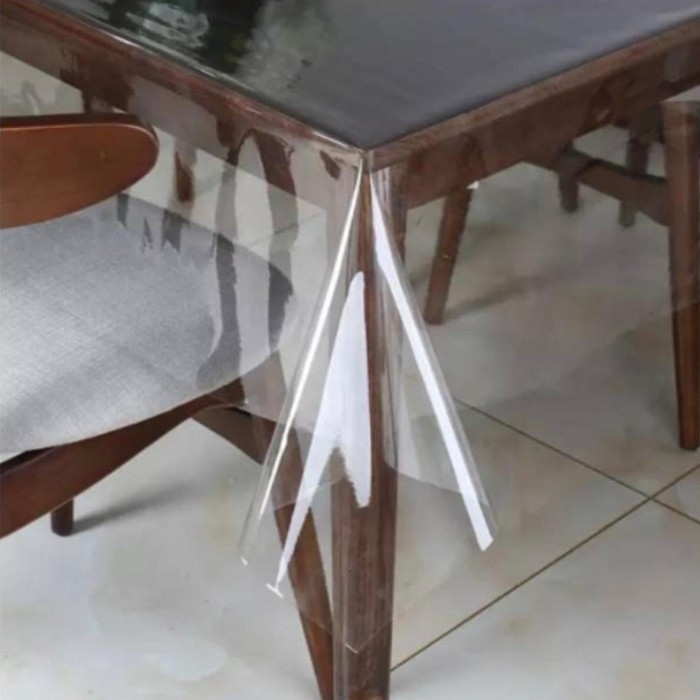 Taplak Meja Plastik/Plastik Mika Meteran/Taplak Meja Bening