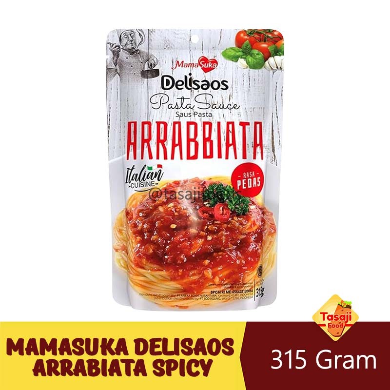 

Mamasuka Delisaos Arrabiata Saus Spicy 315 Gram