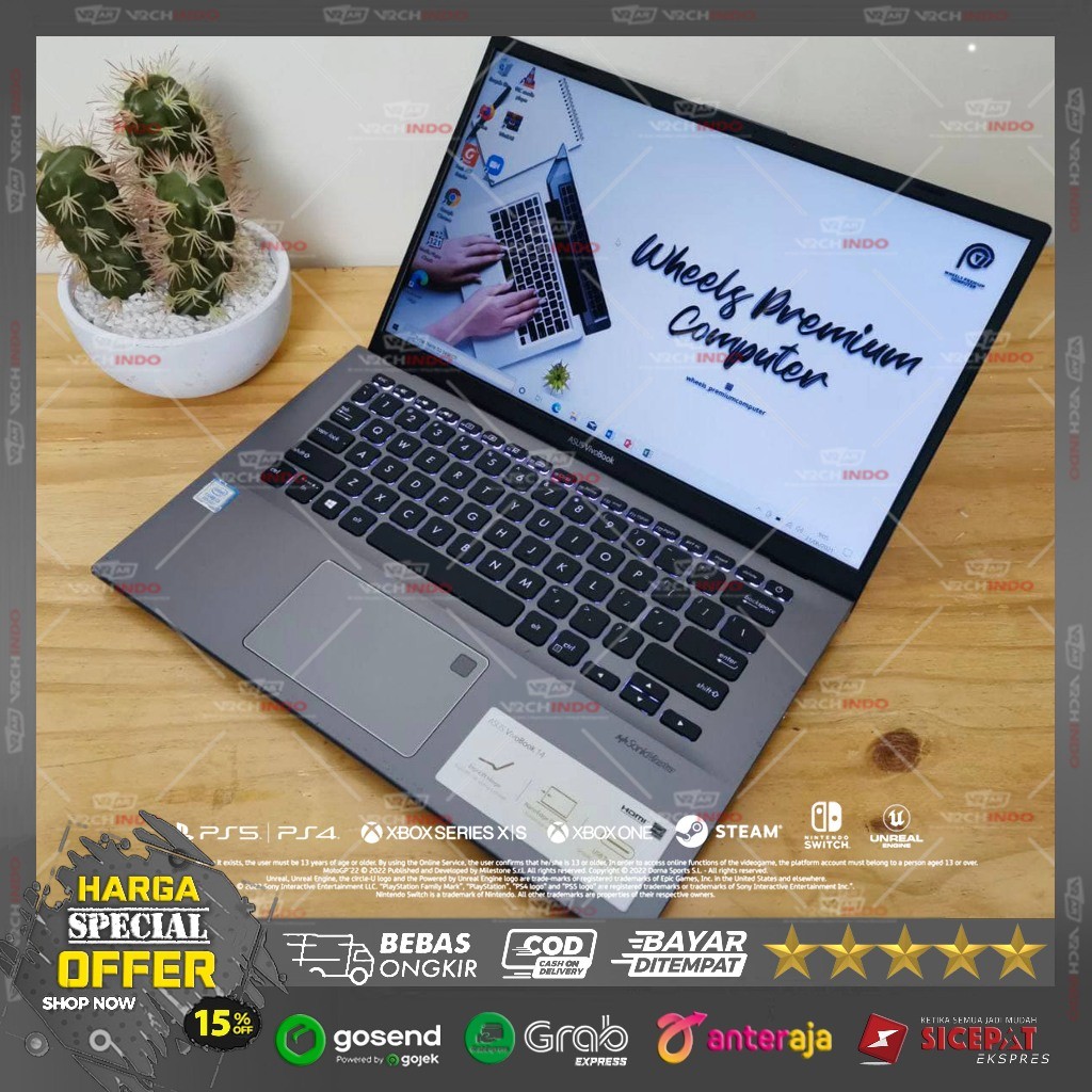 ASUS Laptop VivoBook 14 X412FA - SSD Nvme 500GB / RAM 4GB 