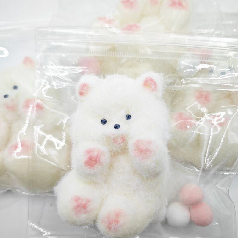 Kawaii Plush Bunny Fidget Toys Stress Relief Squeeze Irritability Fingertip Toys Adult Kids Toys Gif