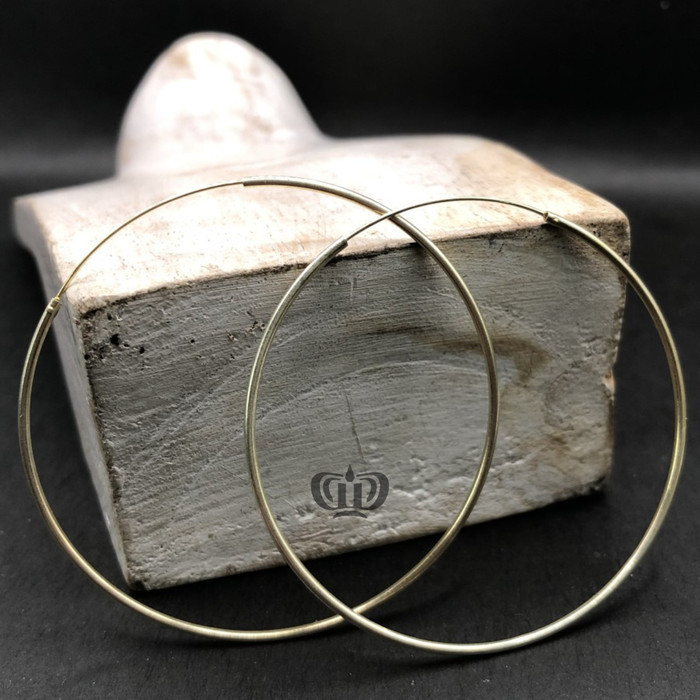 Dewi Souvenir Silver | Anting Bulat Simpel Besar Perak 925 Bali