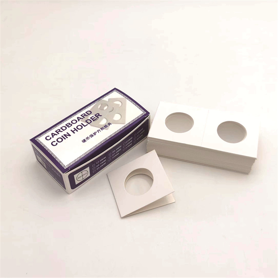 

Square coin protection paper clip Ancient coin Commemorative Coin Collection paper clip box Silver coin protection square paper