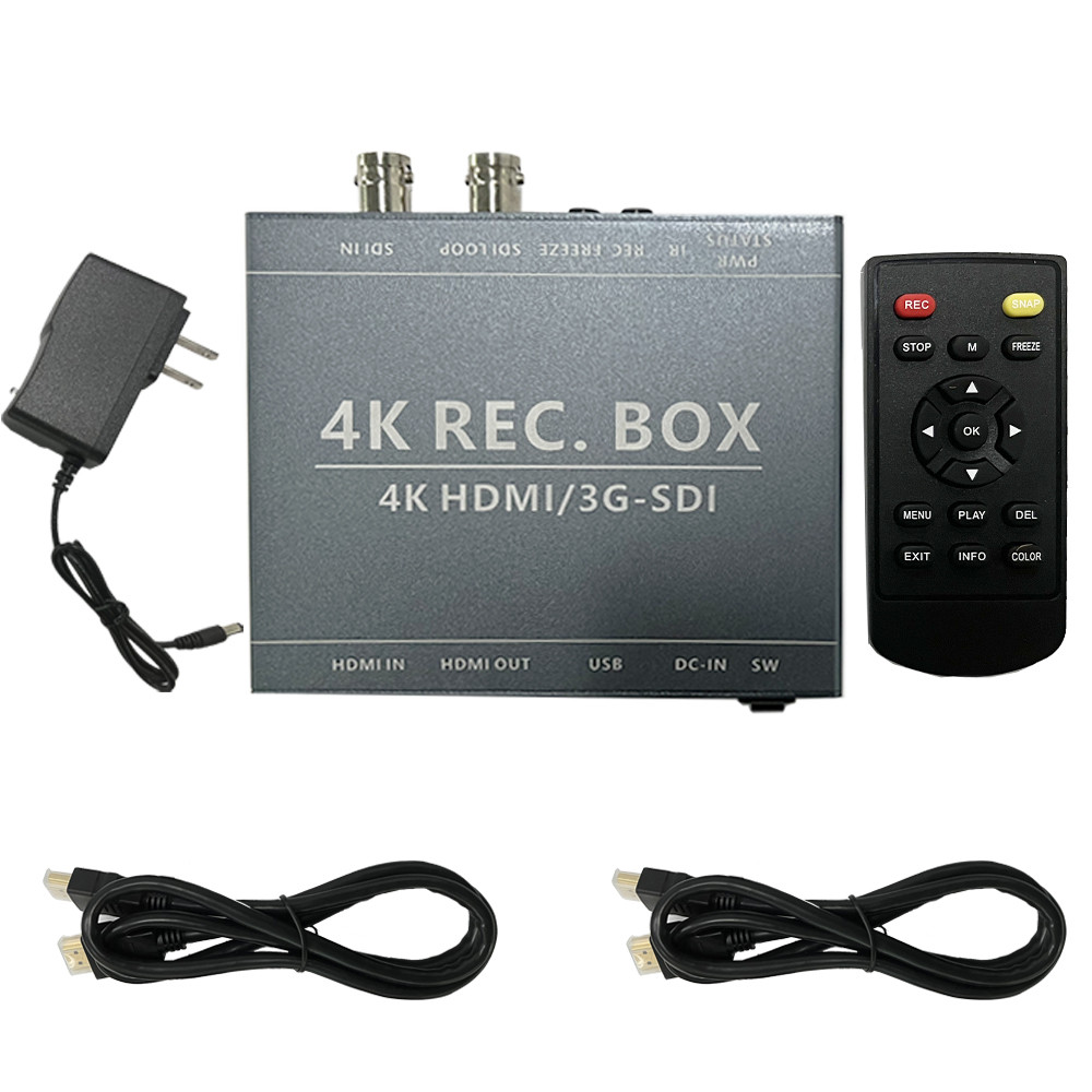 4K SDI/HDMI Video Recorder 3G SDI DVI Signal Input HDMI Output Video Freeze 1080P HDMI Recorder Grab