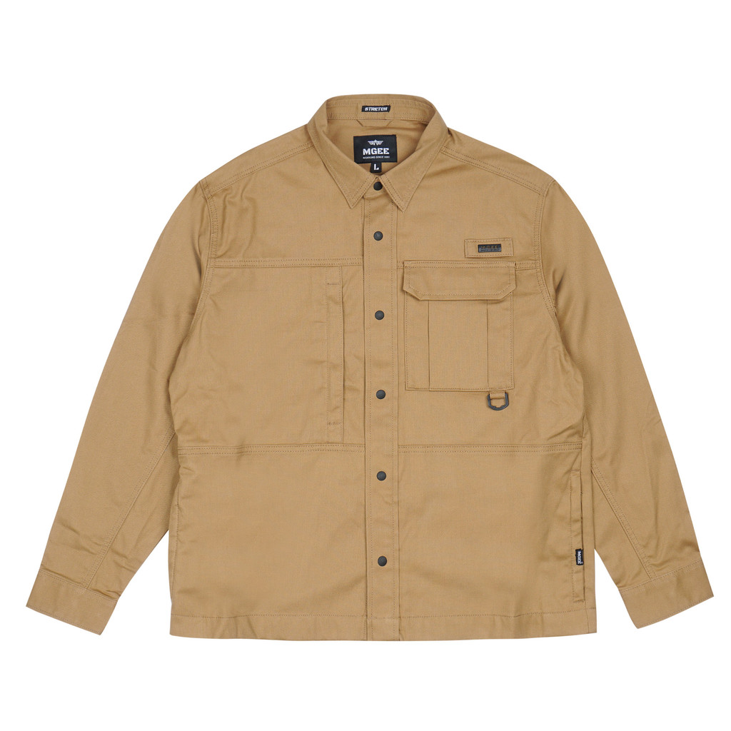 MGee Jaket Kemeja Pria Jacket Mgeeworks Jazper C003 Mustard