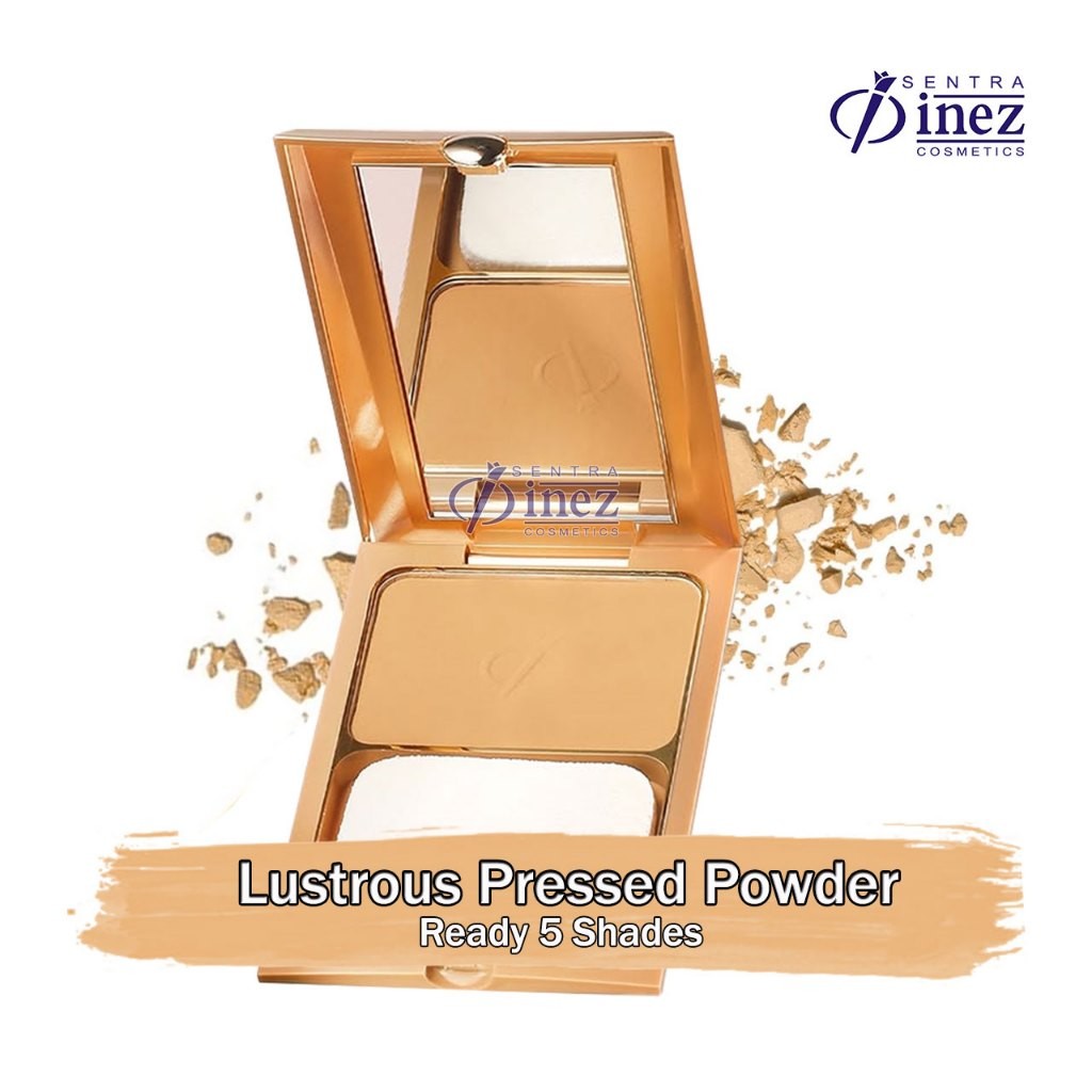 INEZ Bedak Padat Gold Lustrous Pressed Powder Inez 900 Inez Bandung