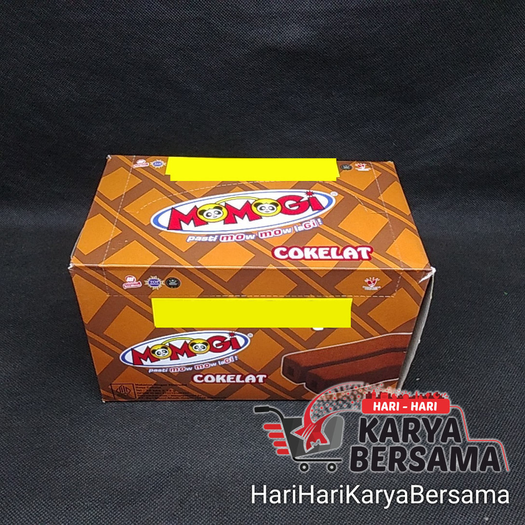 

MAKANAN RINGAN SNACK MOMOGI COKELAT BOX ISI 10'S X 12GR