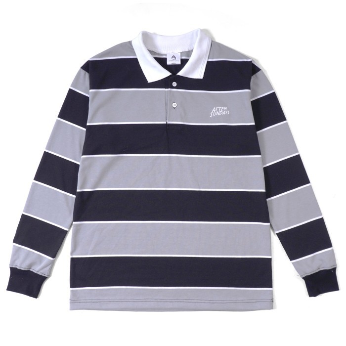 RUGBY SHIRT | NAOTO | AFTERSUNDAYS - GREEN BLACK, XL