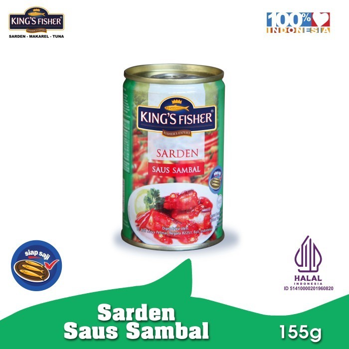 

KINGS FISHER IKAN SARDEN SAUS SAMBAL 155G Harga Termurah