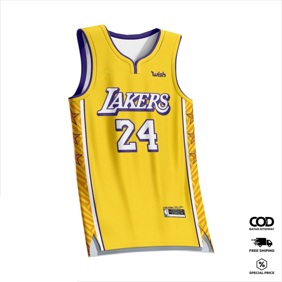 TERBARU HOT PRODUCT JERSEY BASKET LAKERS / JERSEY NBA LAKERS / NBA LAKERS