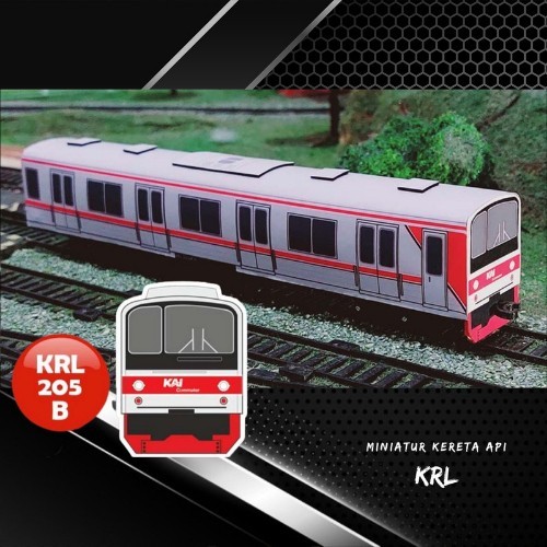Miniatur Kereta Api Indonesia Mainan Seri KRL Commuter Line 01 - KRL-205B