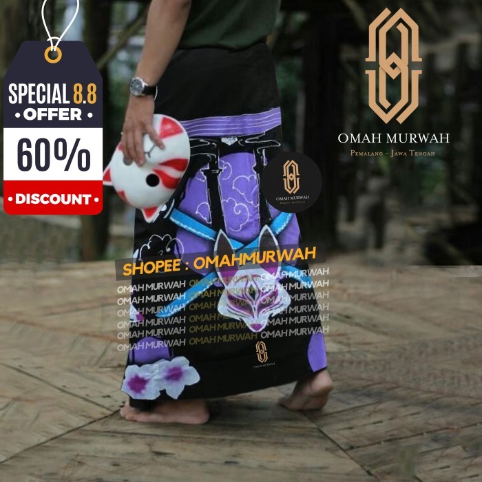 [BISA BAYAR DITEMPAT] SARUNG LUKIS REALIS SOBAT GURUN - Gurun-1 1012