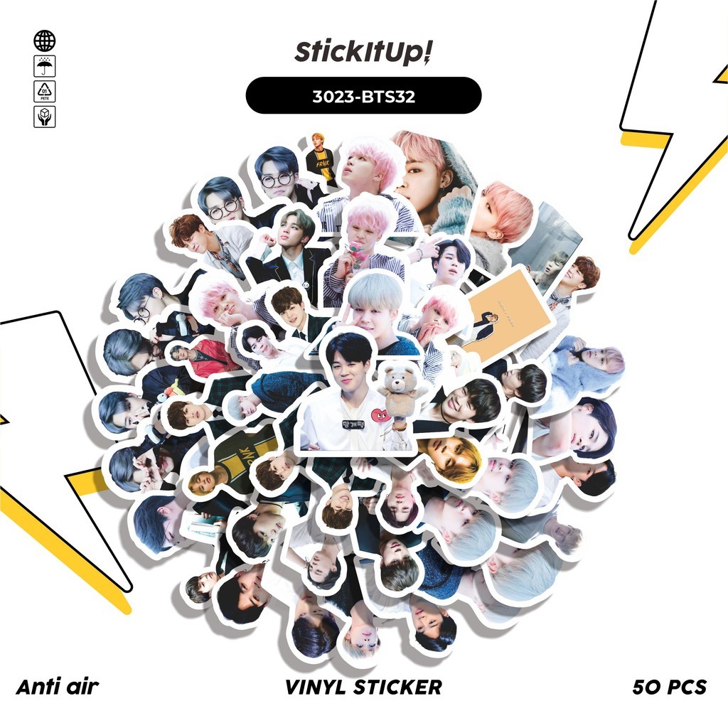 

COD✨ 50 Pcs Stiker PARK JIMIN SERIES 09 Lucu Anti Air Untuk Dekorasi Notebook Sepeda Skateboard Handphone DIY