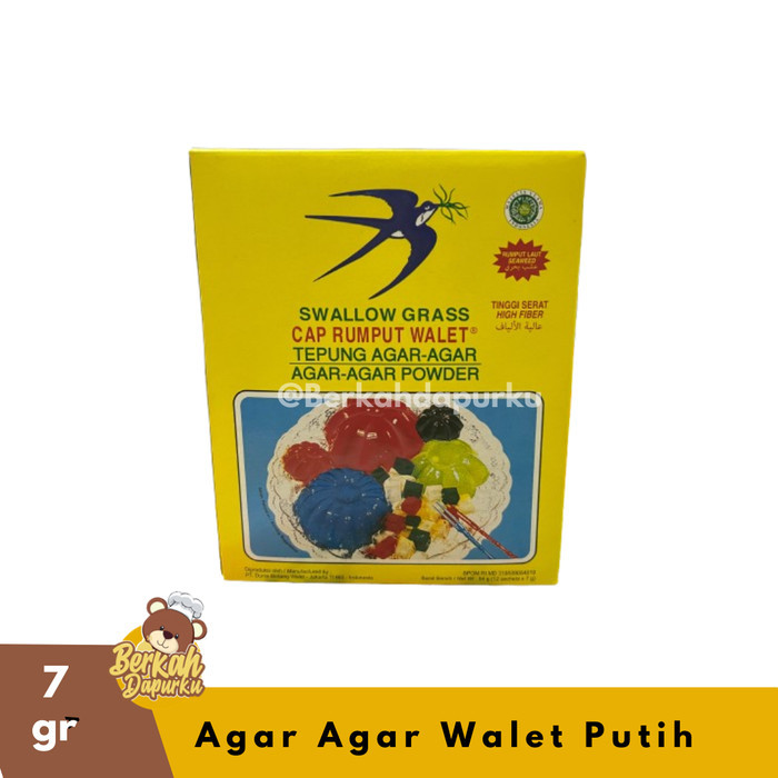 

Agar Agar Rumput Walet Putih 7 Gram Agar Swallow Jelly Powder Termurah