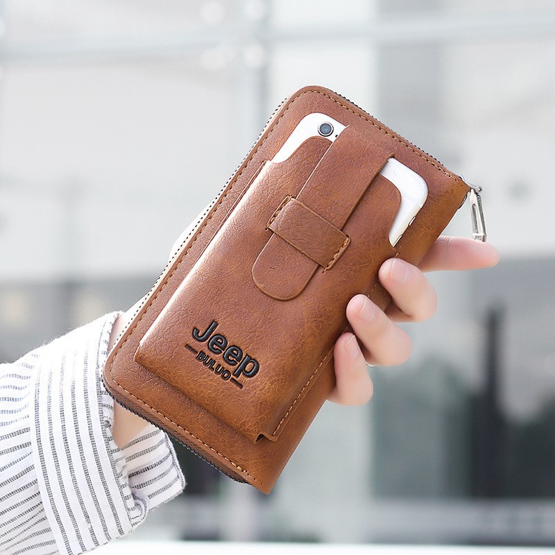 ORIGINAL JEEP BULUO DOMPET HP DAN UANG SEMI KULIT KUALITAS PREMIUM A762