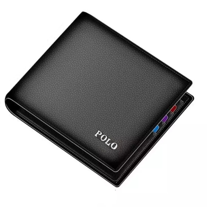 Dompet Pria POLO + Box - Dompet Pria D600 Dompet Kartu Dompet Resleting Dompet Murah