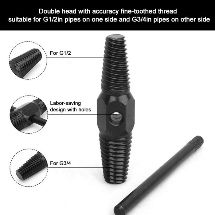 

Tap Broken Wire Screw Extractor Pembuka Drat Baut Pipa Peralon Patah