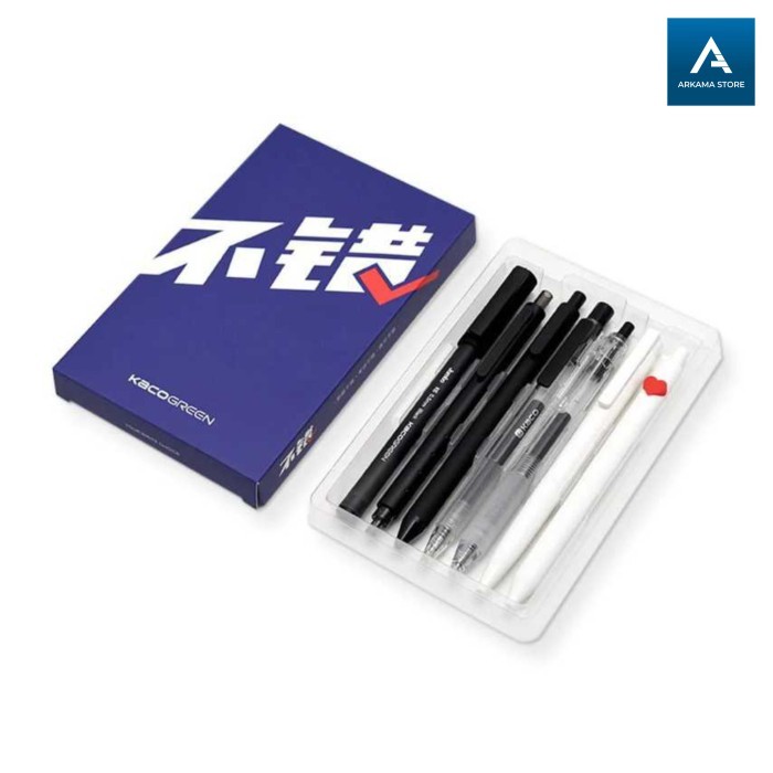 

pulpen gel 0.5 mm tinta hitam set pena bolpoin bulpen 1 pack 7 pcs