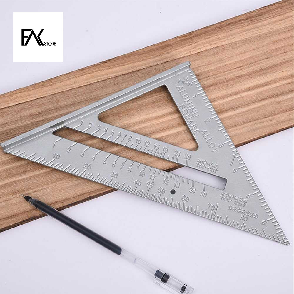 

FS Penggaris Siku Mistar Triangle Ruler Aluminium Alloy - Taffware