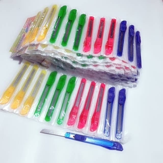 

CUTTER 12pcs CUTTER TANGGUNG KEMASAN RENCENG GROSIR