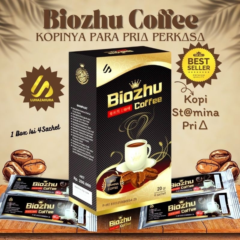 

BIOZHU COFFEE 1 BOX ISI 4 SACHET ORIGINAL KOPI KESEHATAN