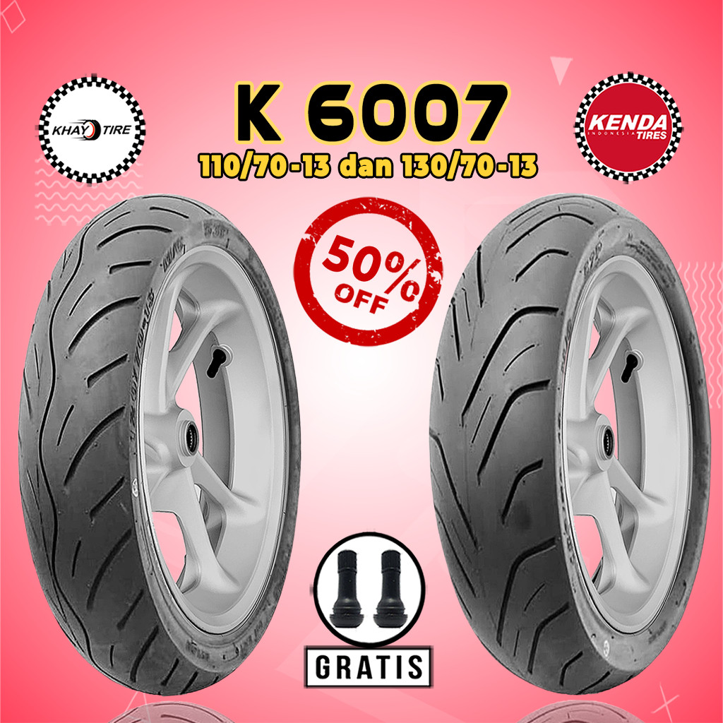 Paket Ban Motor YAMAHA NMAX KENDA K6007 110/70-13 + 130/70-13 Tubeless
