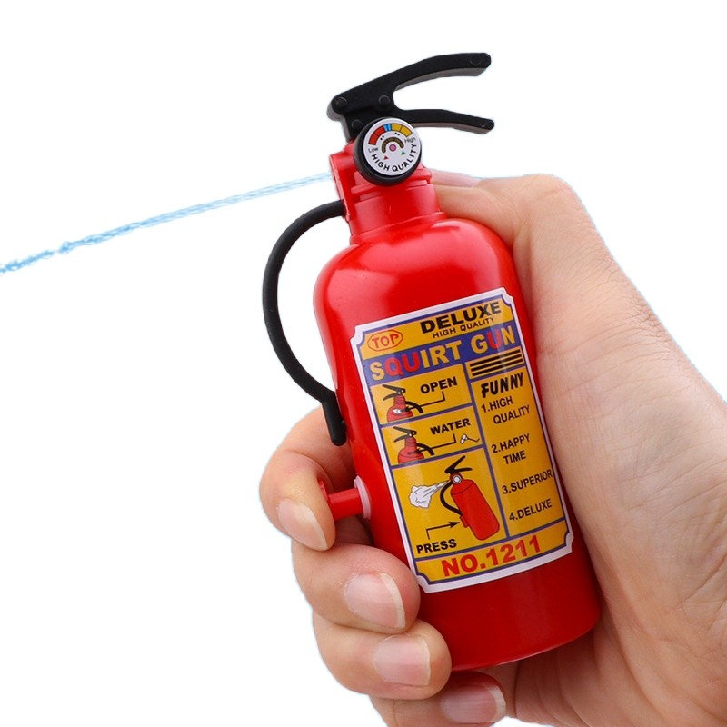 2pcs Funny Mini Fire Extinguisher Toy Water Guns Spray Water Outdoor Pool Beach Summer Toys Fireman 