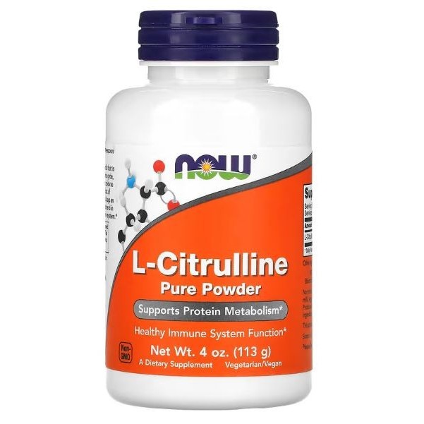 

NOW Foods L Citrulline Pure Powder 113 g NO Nitric Oxide booster peredaran darah USA