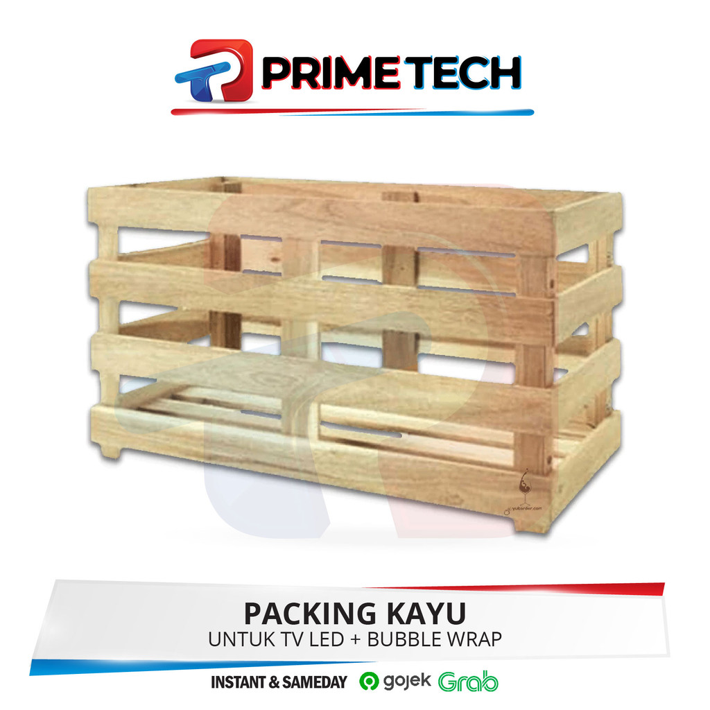 

(Untuk Packing TV) Packing Kayu + Bubble Wrap Pack - - PRIMETECH